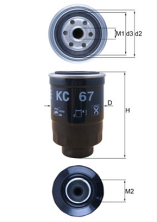 Filtru combustibil KC67